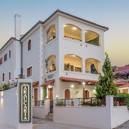 Villa Araucaria - Private Pool, Jacuzzi, Sea View Rethymno Exterior foto