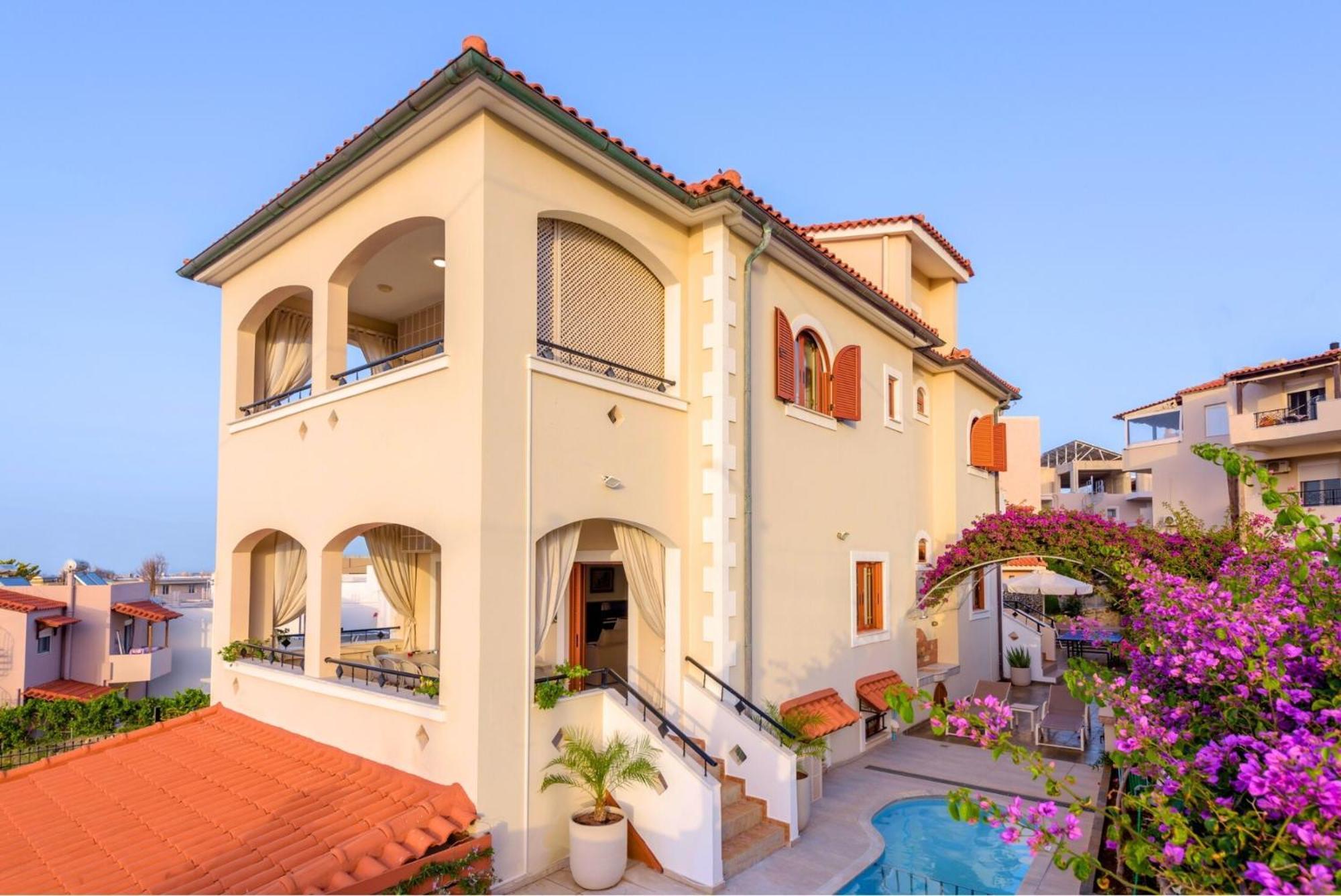 Villa Araucaria - Private Pool, Jacuzzi, Sea View Rethymno Exterior foto