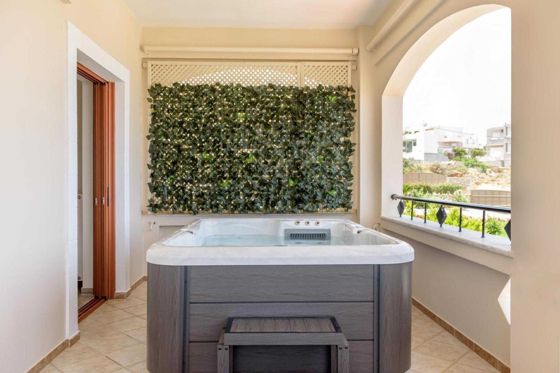 Villa Araucaria - Private Pool, Jacuzzi, Sea View Rethymno Exterior foto